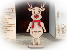 Load image into Gallery viewer, Christmas Table Name Place Settings - Rudolph