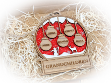 Load image into Gallery viewer, Personalised Christmas Snow Globe Tree Decoration