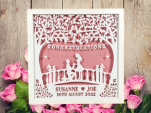 Load image into Gallery viewer, Personalised Engagement Papercut Frame