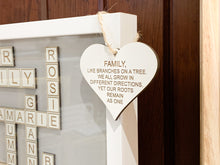 Load image into Gallery viewer, Personalised Our Family Scrabble Frame