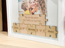 Load image into Gallery viewer, Personalised The Piece That Holds Everyone Together Jigsaw Frame