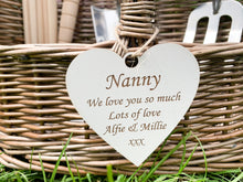 Load image into Gallery viewer, Personalised Garden Fork and Trowel with Willow Basket Set
