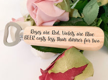 Load image into Gallery viewer, Personalised Valentine's Day Bottle Opener