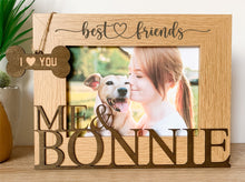 Load image into Gallery viewer, Personalised Me & My Dog Oak Photo Frame