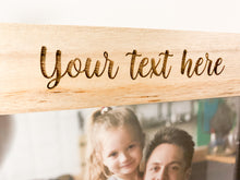 Load image into Gallery viewer, Personalised Best Uncle Natural Wood Photo Frame