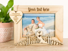 Load image into Gallery viewer, Personalised Wedding Bride and Groom Photo Frame Gift