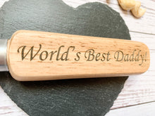 Load image into Gallery viewer, Personalised World's Best Bottle Opener - Beeswax Finish