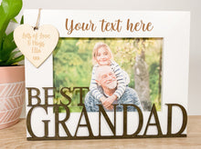 Load image into Gallery viewer, Personalised Best Grandad White Photo Frame