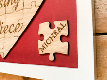 Load image into Gallery viewer, Personalised Heart Jigsaw Frame