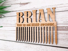 Load image into Gallery viewer, Personalised Beard & Moustache Comb