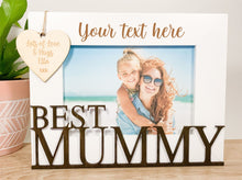 Load image into Gallery viewer, Personalised Best Mummy White Photo Frame