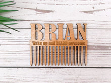 Load image into Gallery viewer, Personalised Beard & Moustache Comb