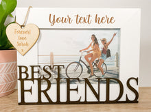 Load image into Gallery viewer, Personalised Best Friends White Photo Frame