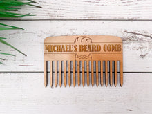 Load image into Gallery viewer, Personalised Novelty Beard and Moustache Comb
