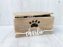 Load image into Gallery viewer, Personalised Wooden Pet Treat Box