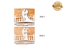 Load image into Gallery viewer, Personalised Wedding Papercut Floating Frame