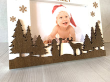 Load image into Gallery viewer, Personalised My First Christmas White Photo Frame