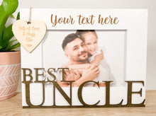 Load image into Gallery viewer, Personalised Best Uncle White Photo Frame