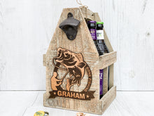 Load image into Gallery viewer, Personalised Fishing Beer Caddy