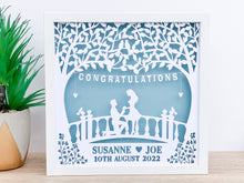 Load image into Gallery viewer, Personalised Engagement Papercut Frame