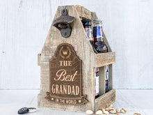 Load image into Gallery viewer, Personalised Beer Bottle Caddy