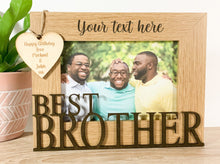 Load image into Gallery viewer, Personalised Best Brother Photo Frame Gift