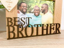 Load image into Gallery viewer, Personalised Best Brother Oak Photo Frame