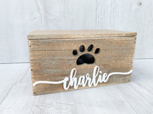 Load image into Gallery viewer, Personalised Wooden Pet Treat Box