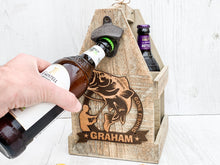 Load image into Gallery viewer, Personalised Fishing Beer Caddy