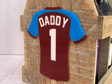 Load image into Gallery viewer, Personalised Beer Caddy With Coloured Football Shirt