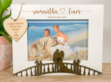 Load image into Gallery viewer, Personalised Wedding Bride and Groom Photo Frame Gift