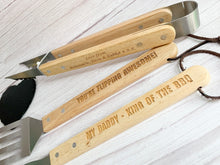 Load image into Gallery viewer, Personalised BBQ Utensils