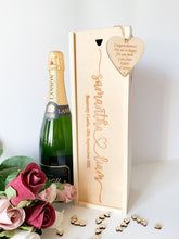 Load image into Gallery viewer, Personalised Engraved Champagne Box