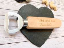 Load image into Gallery viewer, Personalised Birthday Bottle Opener - Natural Finish