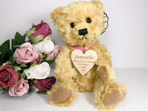 Personalised Valentine's Day Traditional Mumbles Teddy Bear
