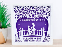 Load image into Gallery viewer, Personalised Engagement Papercut Frame