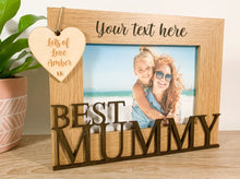 Load image into Gallery viewer, Personalised Best Mummy Photo Frame Gift