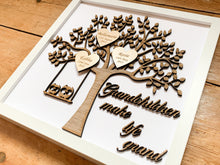 Load image into Gallery viewer, Personalised Grandchildren Wooden Family Tree Frame