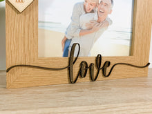 Load image into Gallery viewer, Personalised Love Oak Photo Frame