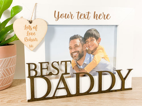 Personalised Best Daddy Photo Frame Gift
