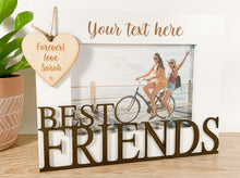Load image into Gallery viewer, Personalised Best Friends White Photo Frame Gift