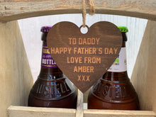 Load image into Gallery viewer, Personalised Beer Caddy With Coloured Football Shirt