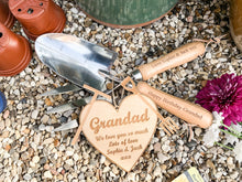 Load image into Gallery viewer, Personalised Gardening Fork and Trowel Set