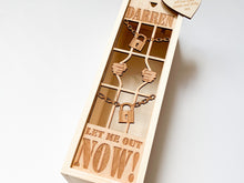 Load image into Gallery viewer, Personalised &#39;Let Me Out Now&#39; Champagne Box
