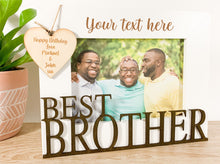 Load image into Gallery viewer, Personalised Best Brother Photo Frame Gift