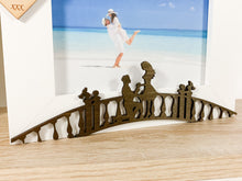 Load image into Gallery viewer, Personalised Engagement Bridge White Photo Frame - Classic Style