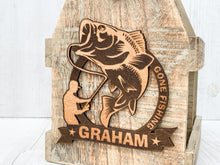 Load image into Gallery viewer, Personalised Fishing Beer Caddy