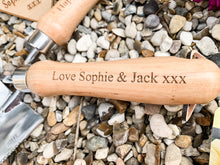 Load image into Gallery viewer, Personalised Gardening Fork and Trowel Set