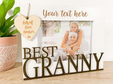 Load image into Gallery viewer, Personalised Best Granny White Photo Frame Gift