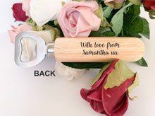 Load image into Gallery viewer, Personalised Valentine's Day Bottle Opener